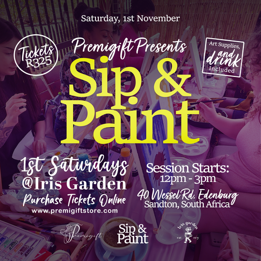 First Saturdays Sip & Paint Tickets - 1 November 2025