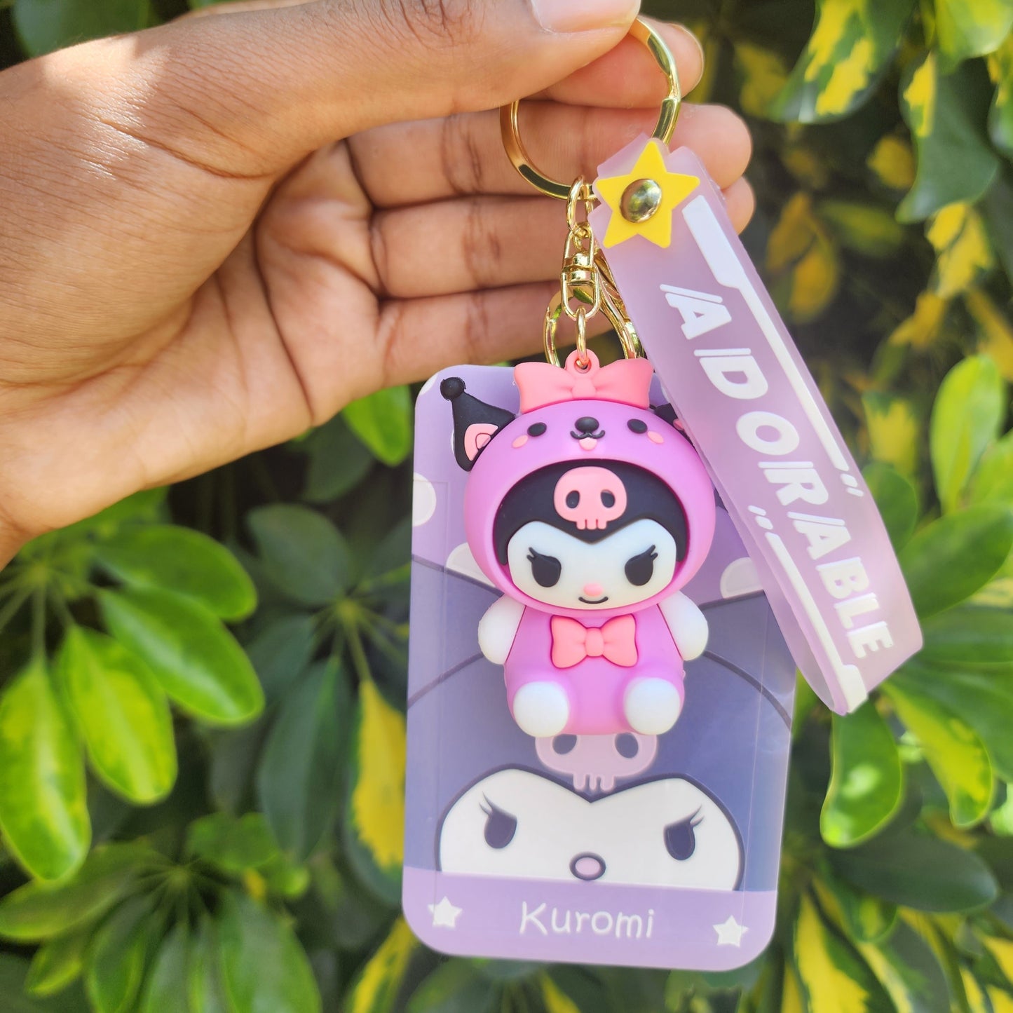Cute Student Photocard Card Holder Keychain / Keyring