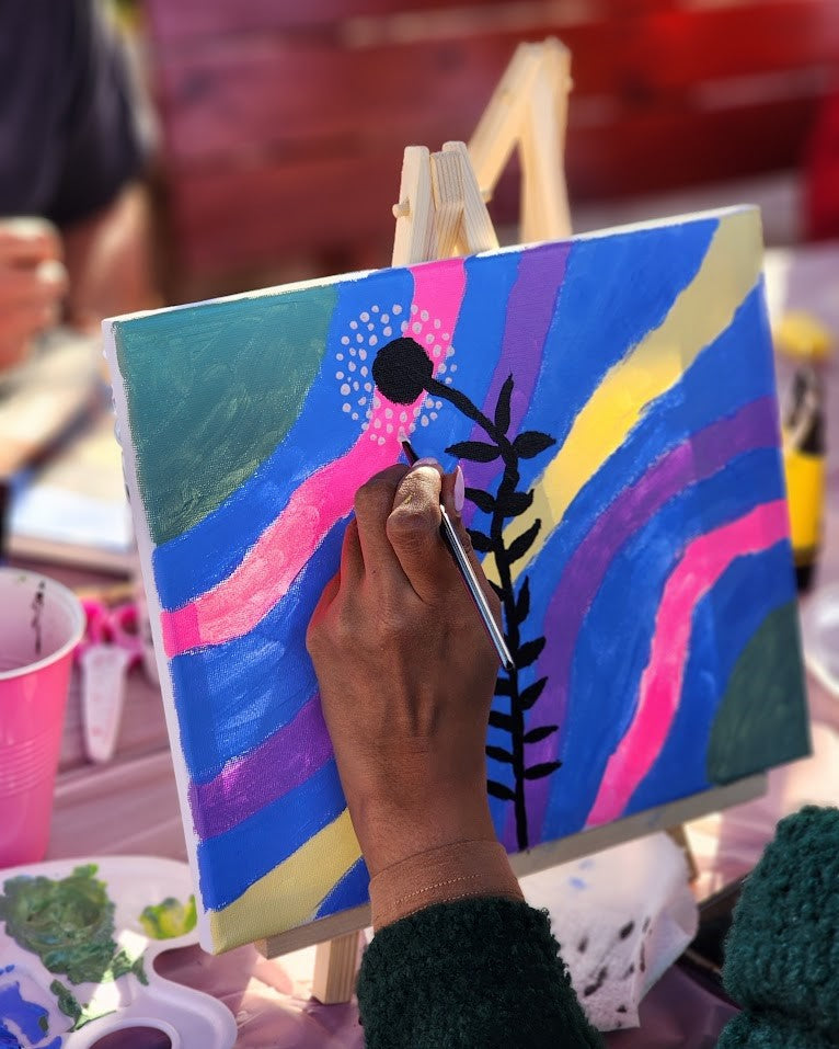 First Saturdays Sip & Paint Tickets - 4 October 2025