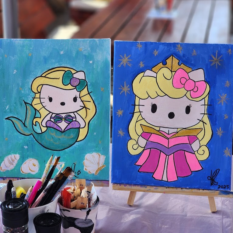 Hello Kitty Disney Princess Sip & Paint Tickets - 29 November 2025
