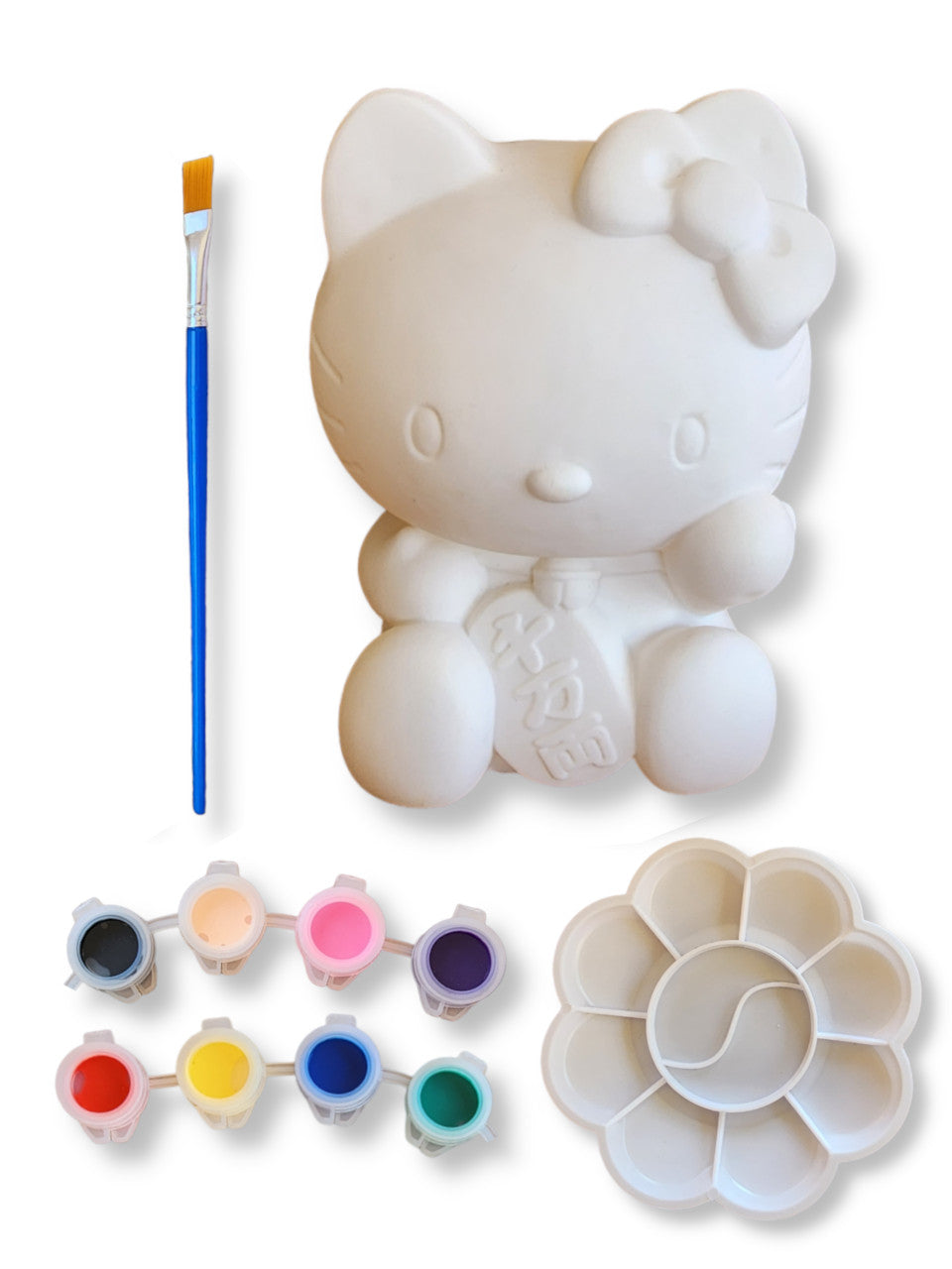 DIY Painting Kit - Paint Your Own Piggy Bank Coin Box Gift Set