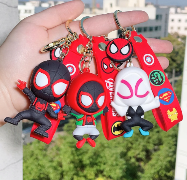 Spider-Man Character Keychain Keyring