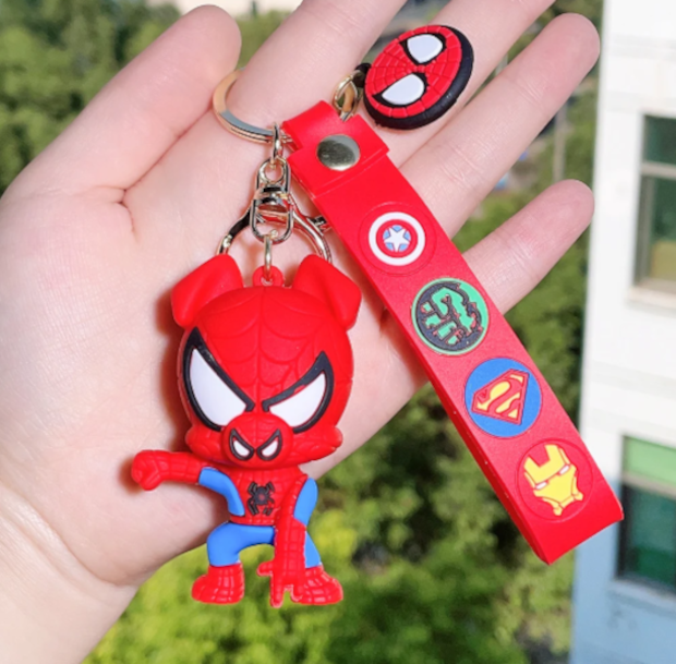 Spider-Man Character Keychain Keyring