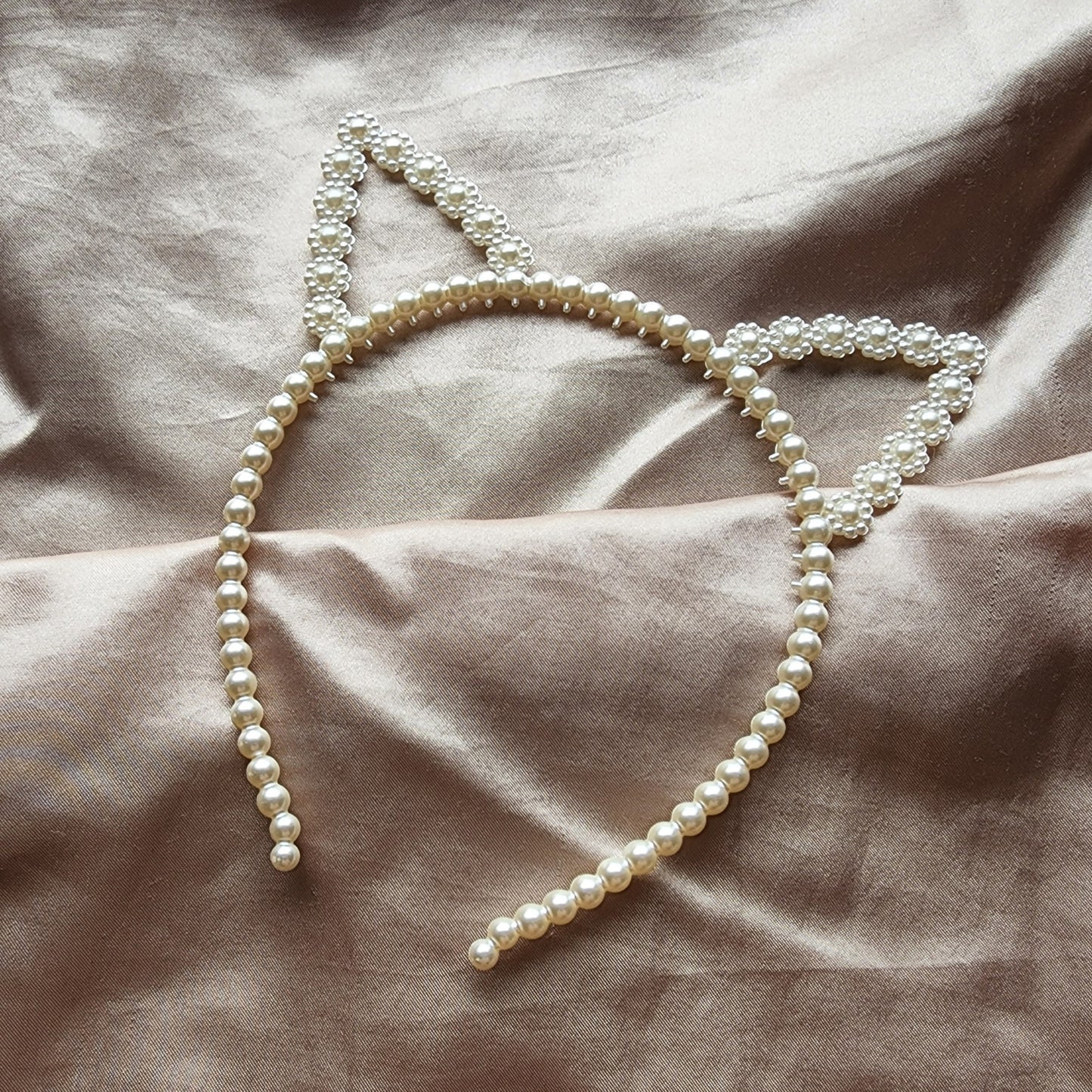 Pearl Kitty Ear Alice Band