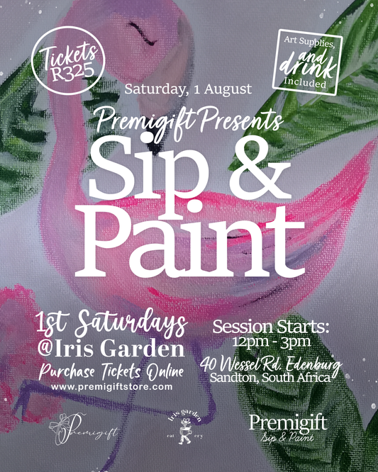 First Saturdays Sip & Paint Tickets - 1 August 2026