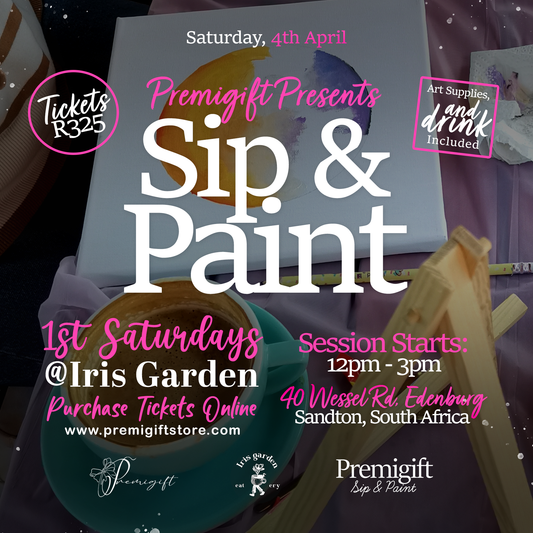 First Saturdays Sip & Paint Tickets - 4 April 2026