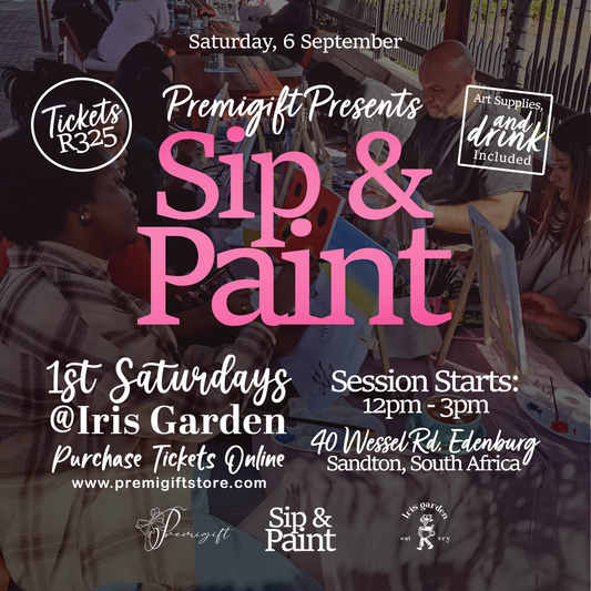 First Saturdays Sip & Paint Tickets - 6 September