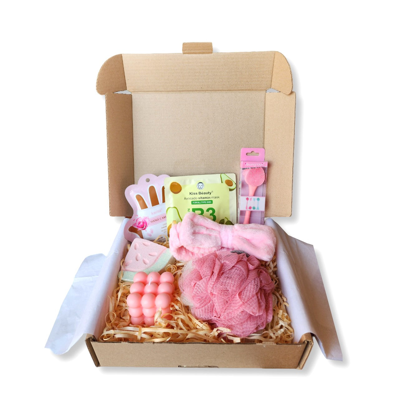 Luxurious Self Care Gift Box - Pretty in Pink Pamper Gift Box