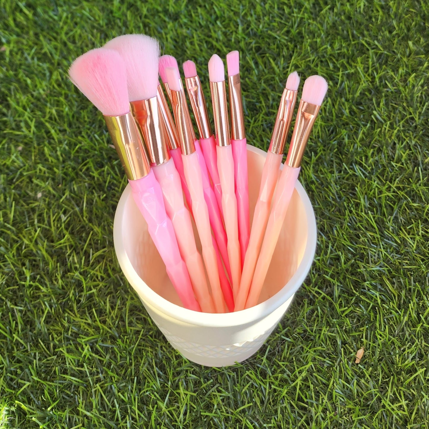 Pink 5 pc Makeup Brush Set