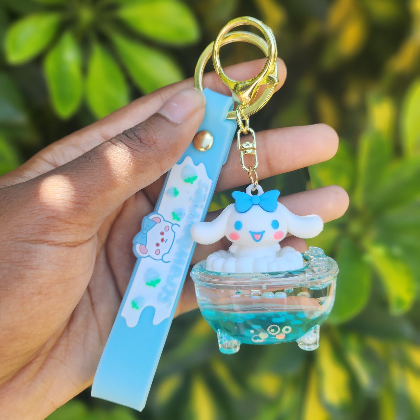 Cute Hello Kitty Bathtub Keychain / Keyring