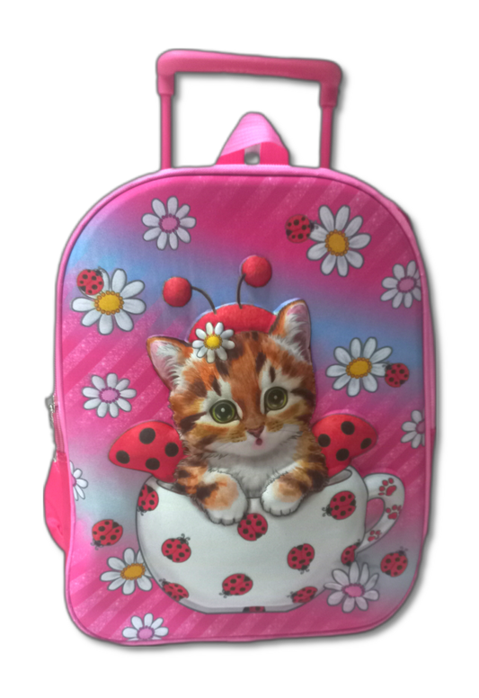 Trolley School backpack For Kids Kitty