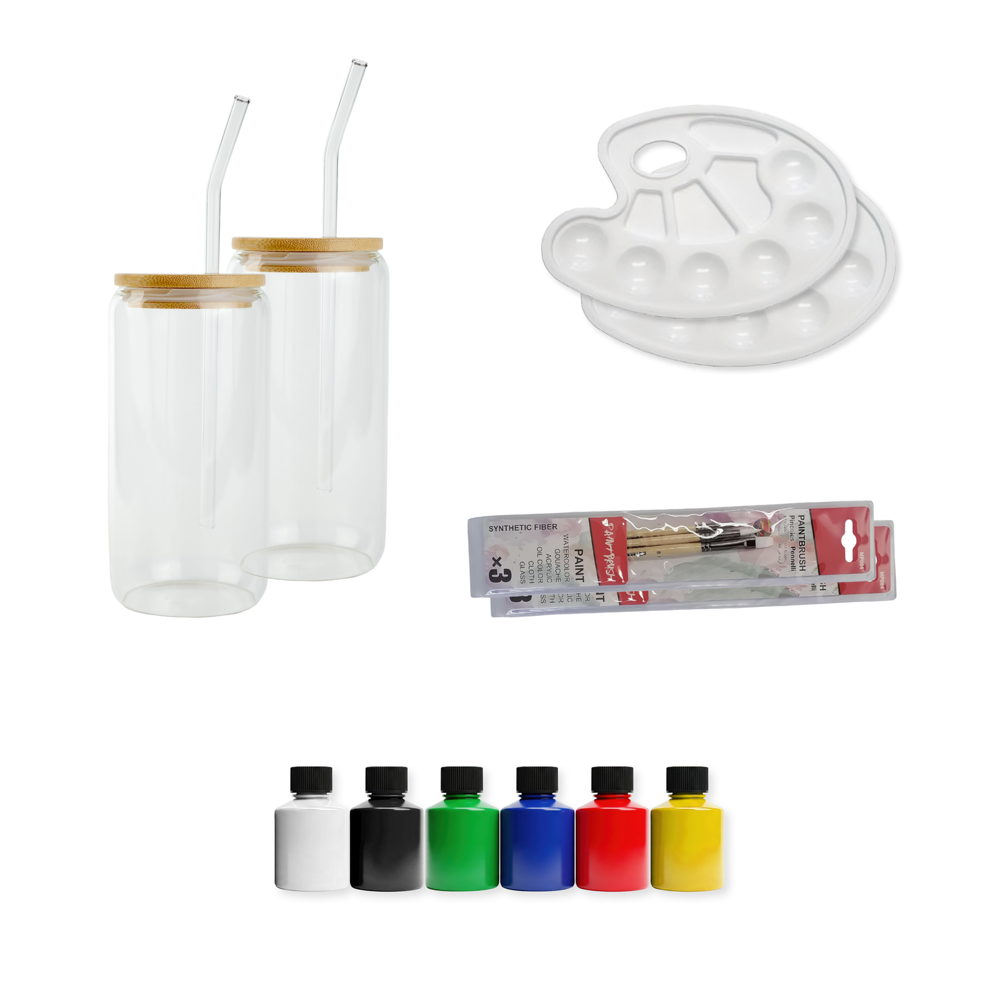 At Home Glass Tumbler Painting Kit