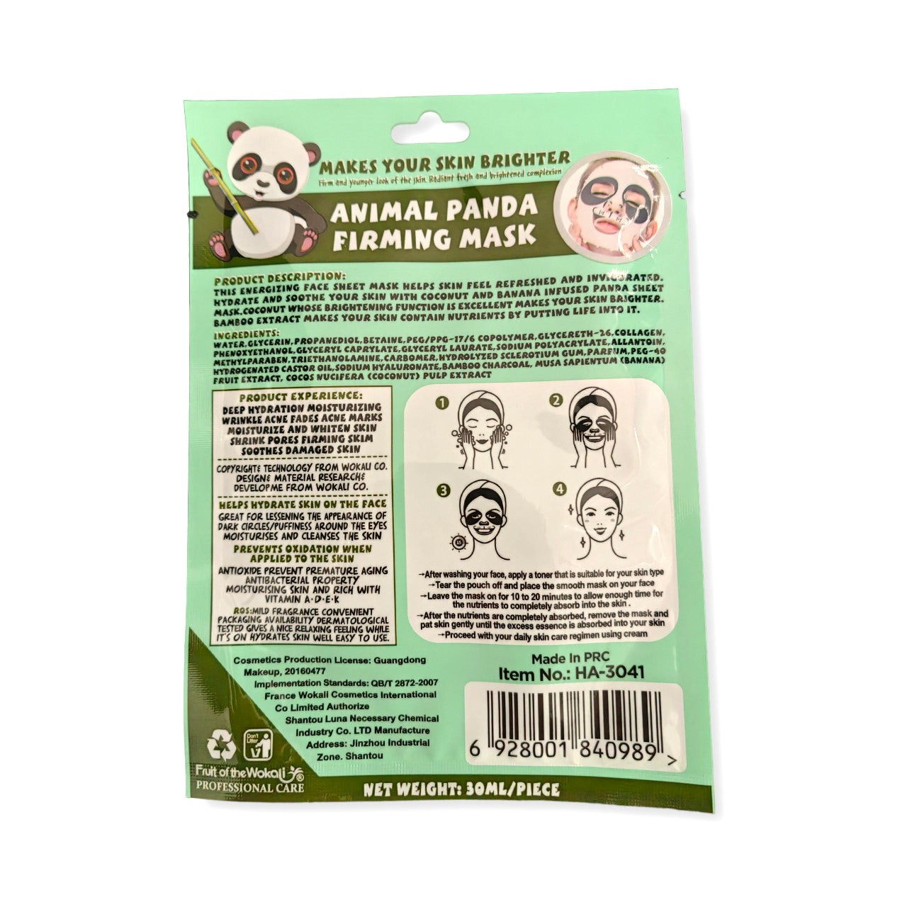 Firming Panda Facial Sheet Mask