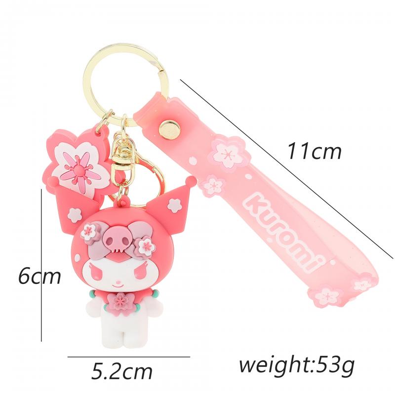 Pink Kuromi Cartoon Keychain Keyring