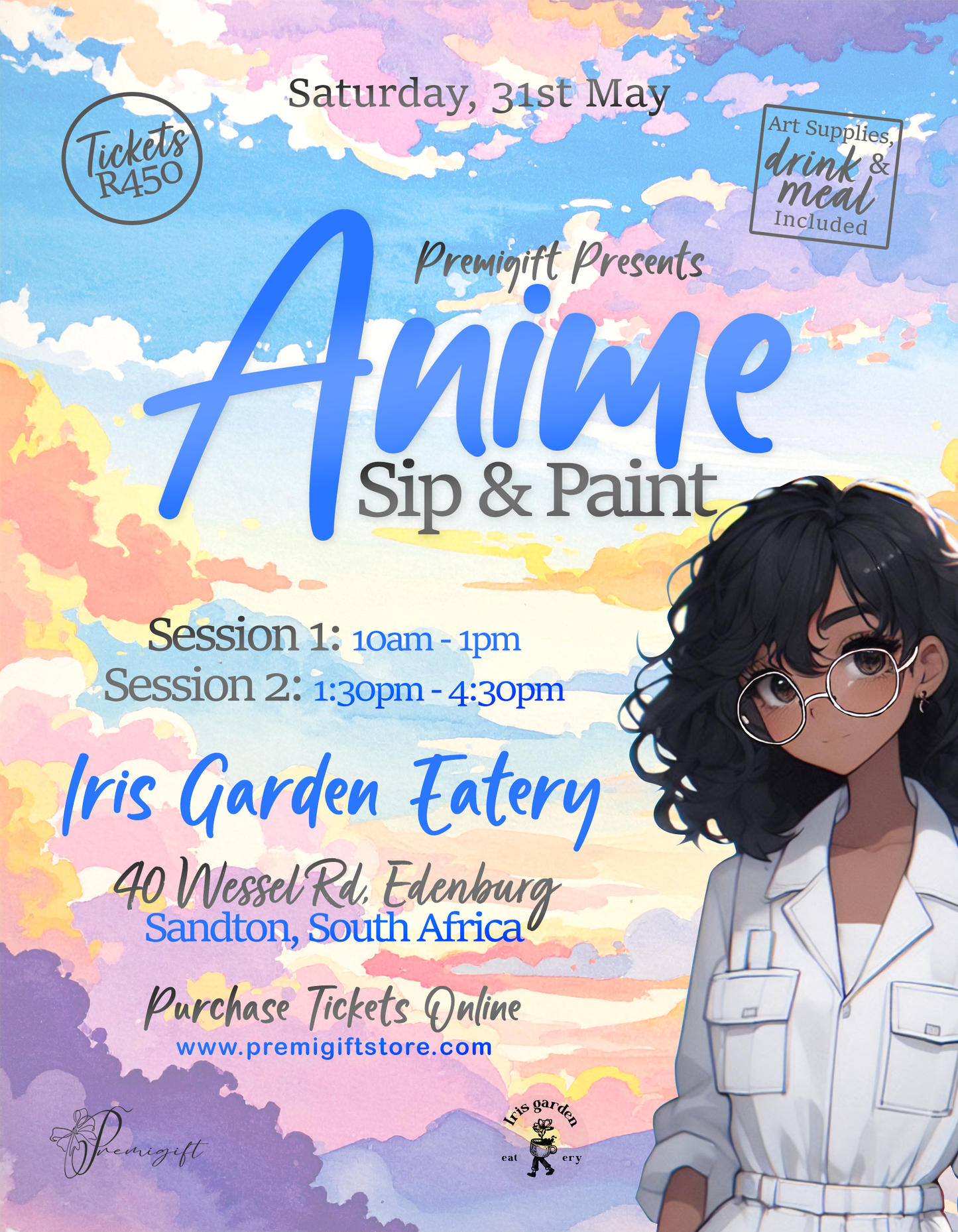 Anime Sip & Paint Tickets