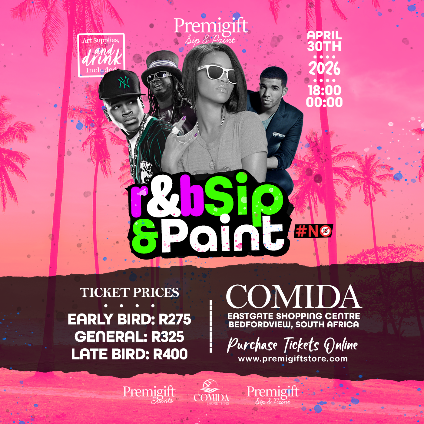 RnB Sip and Paint Johannesburg - 30 April 2026