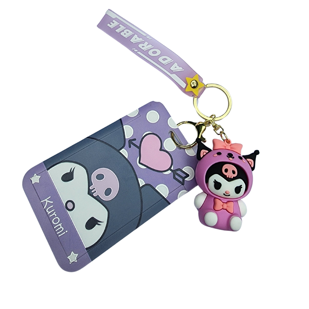 Cute Student Photocard Card Holder Keychain / Keyring