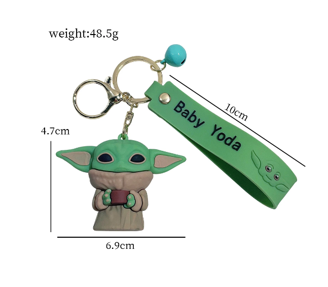 Baby Yoda Keychain Keyring