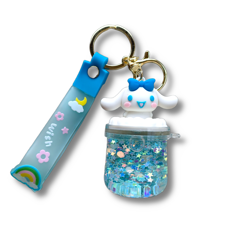 Cute Kawaii Boba Jar Shaker Keychain Keyring