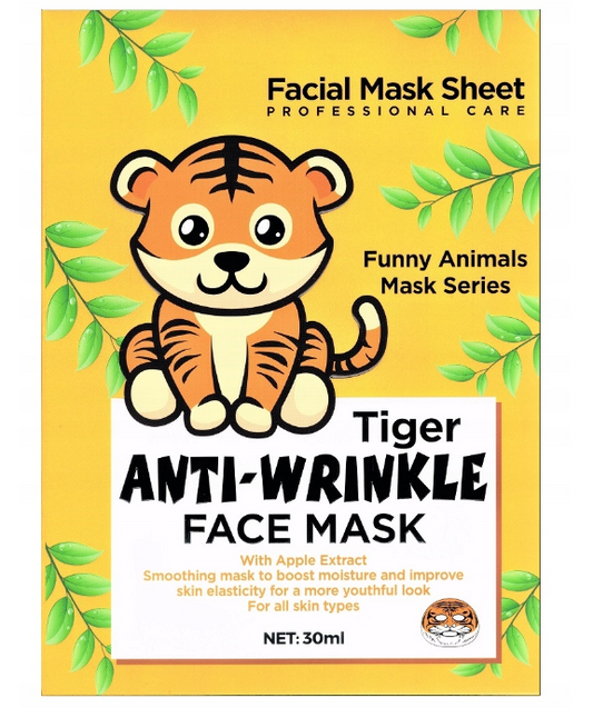 Anti-wrinkle Tiger Face Mask