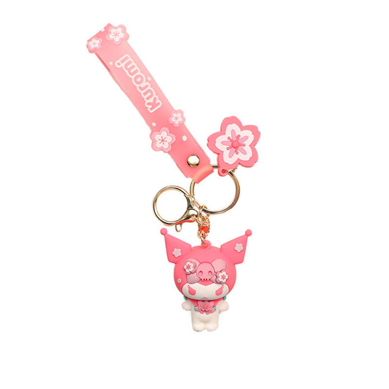 Pink Kuromi Cartoon Keychain Keyring