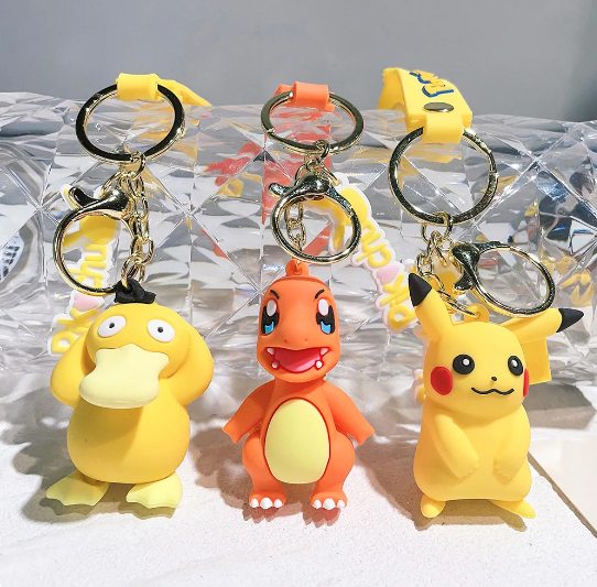 Psyduck Pokemon Keychain Keyring