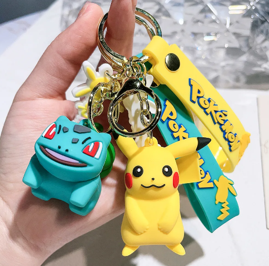 Pikachu Pokemon Keychain Keyring