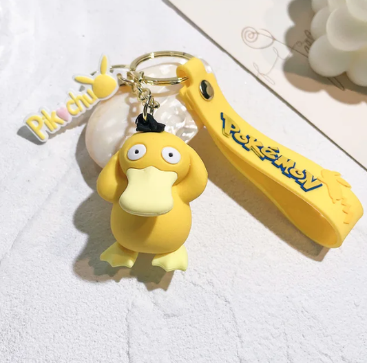 Psyduck Pokemon Keychain Keyring