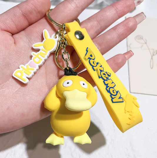 Psyduck Pokemon Keychain Keyring