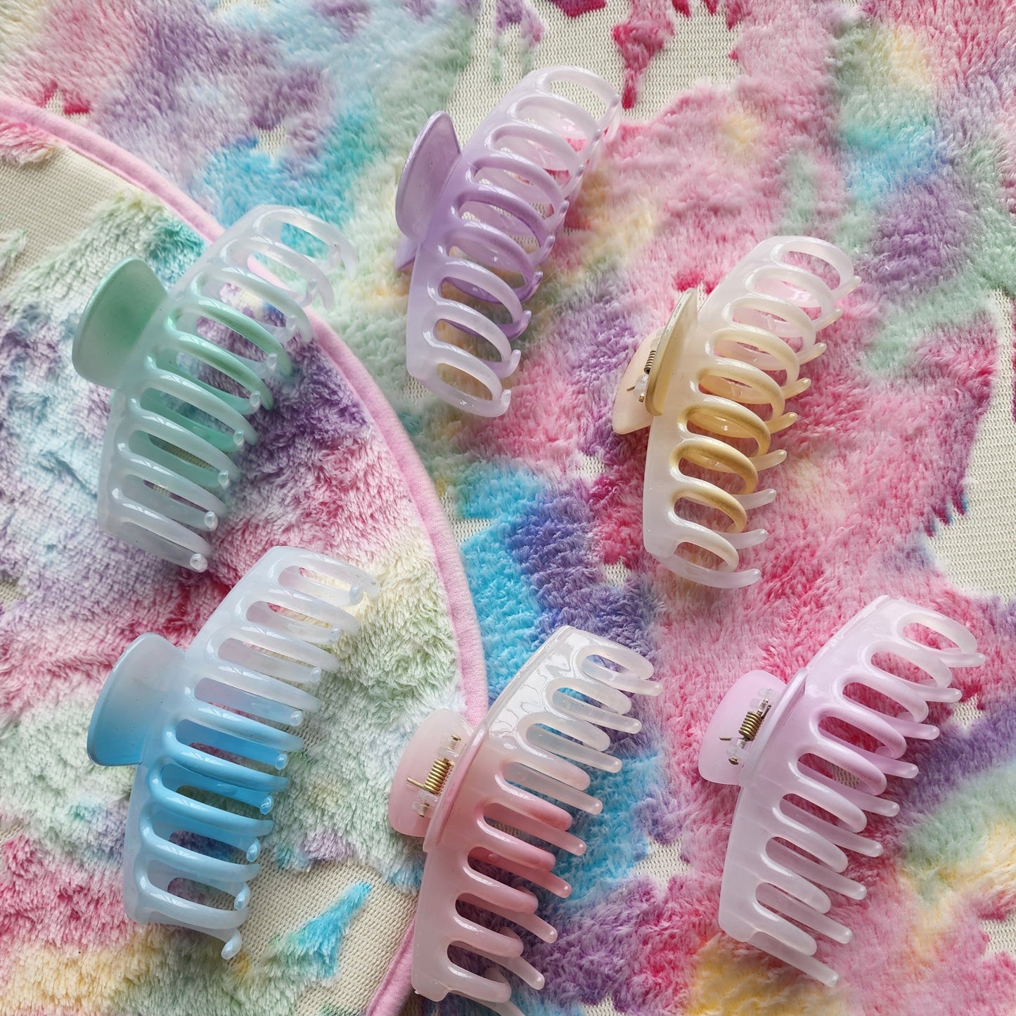 Large Pastel Hair Claw Clips