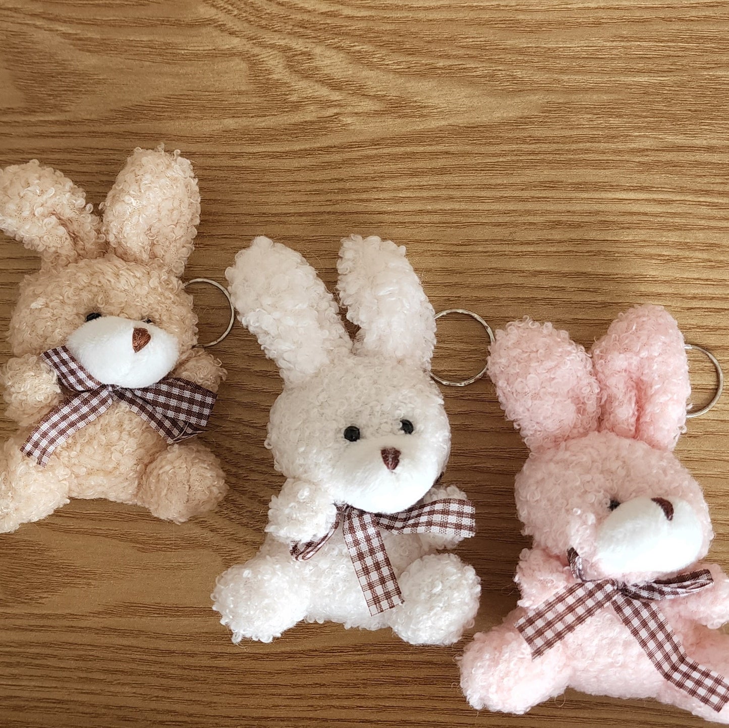 Fuzzy Bunny Keychain