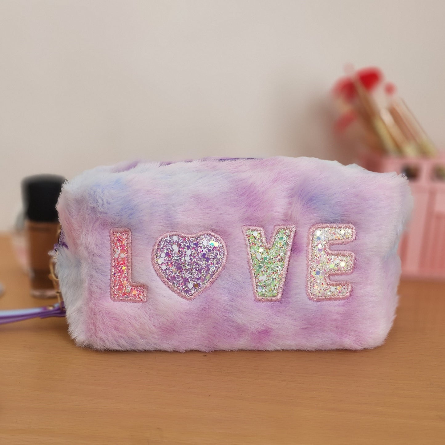 Fluffy Makeup Bag or Pencil Case