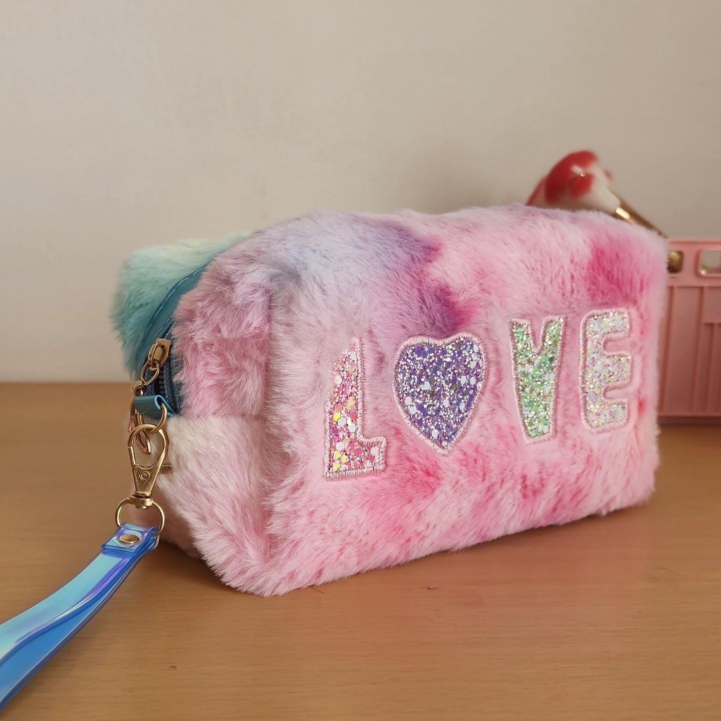 Fluffy Makeup Bag or Pencil Case