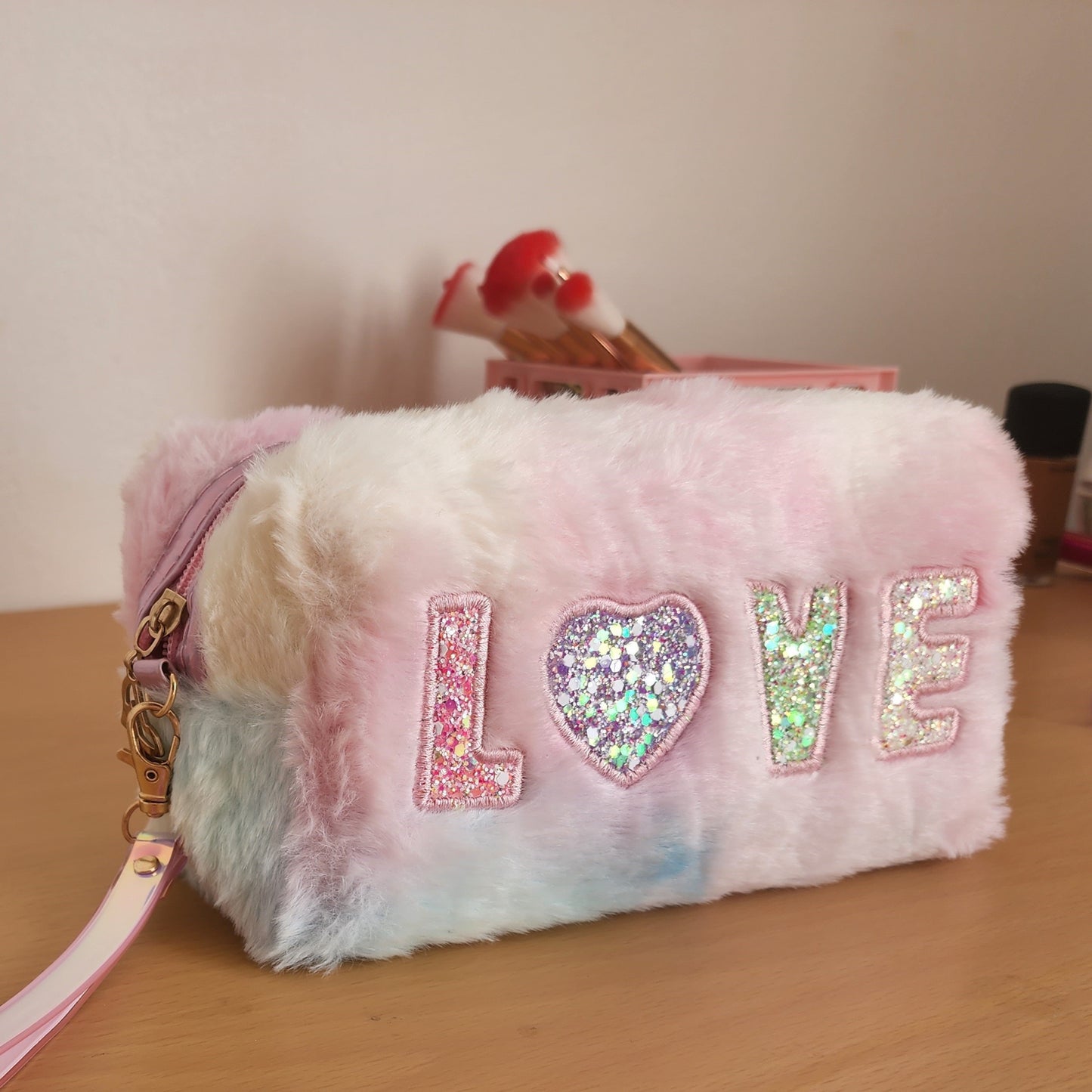 Fluffy Makeup Bag or Pencil Case