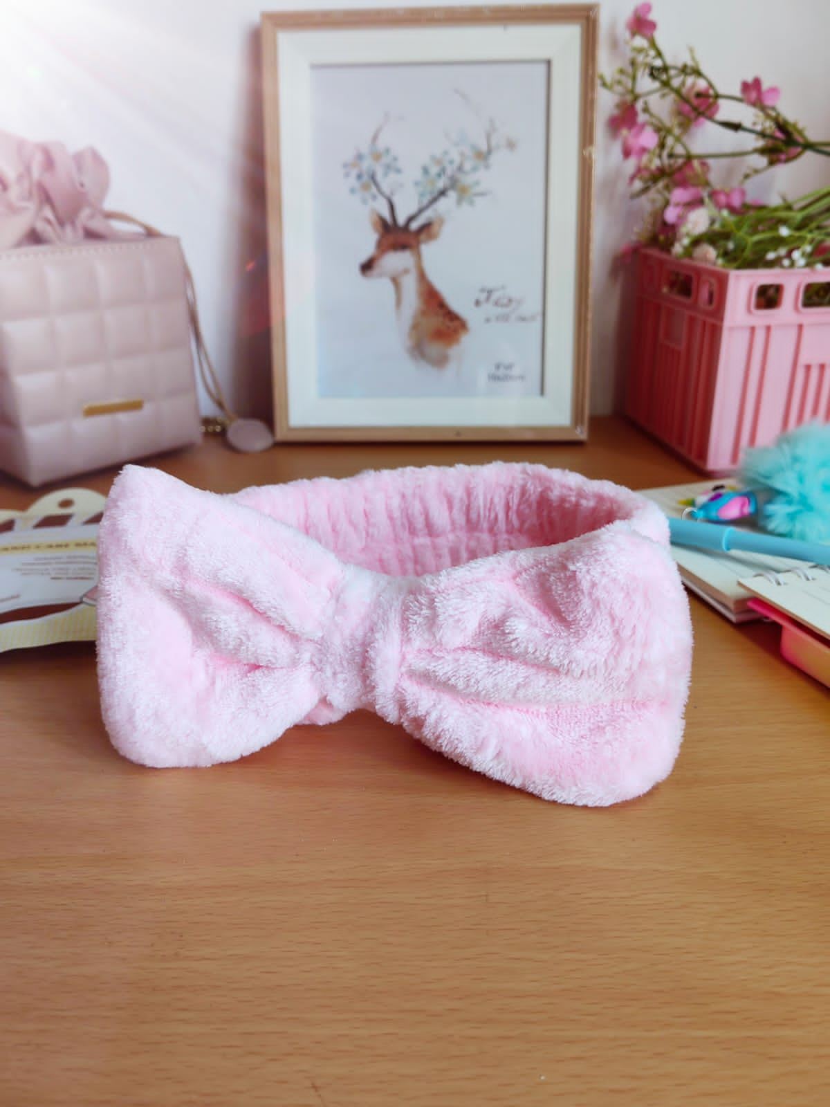 Fluffy Soft Cosmetic Makeup Spa Bow Headband