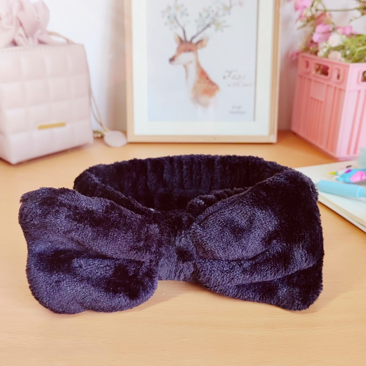 Fluffy Soft Cosmetic Makeup Spa Bow Headband