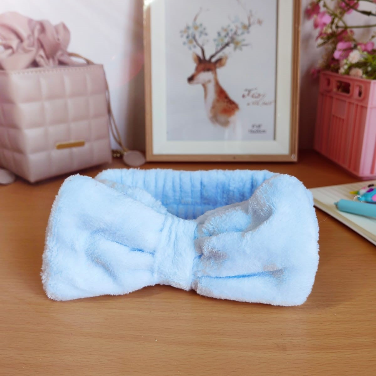 Fluffy Soft Cosmetic Makeup Spa Bow Headband