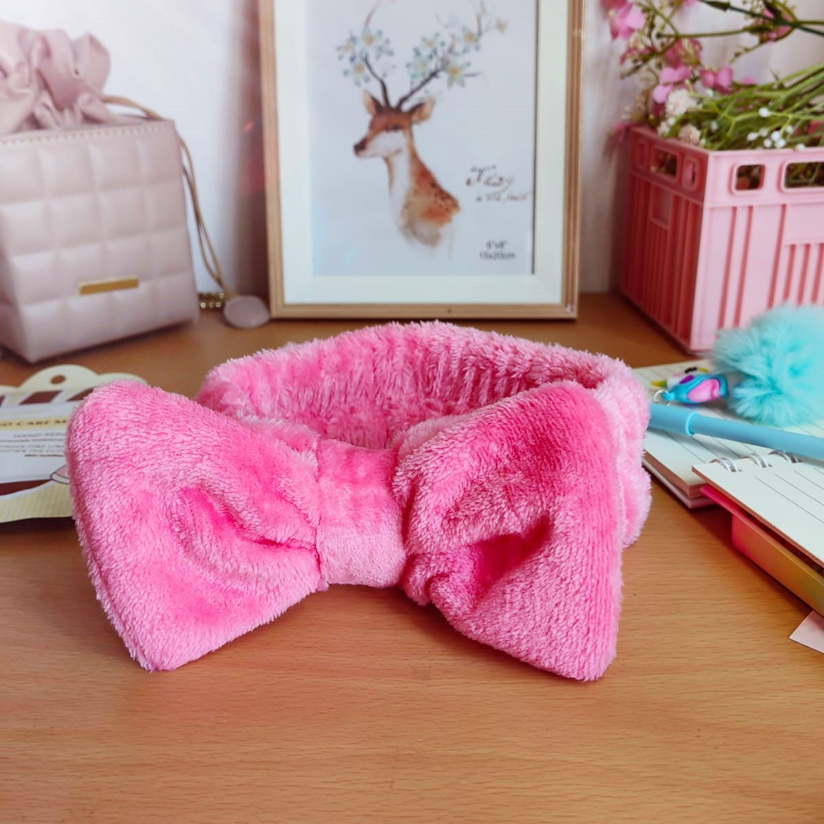 Fluffy Soft Cosmetic Makeup Spa Bow Headband