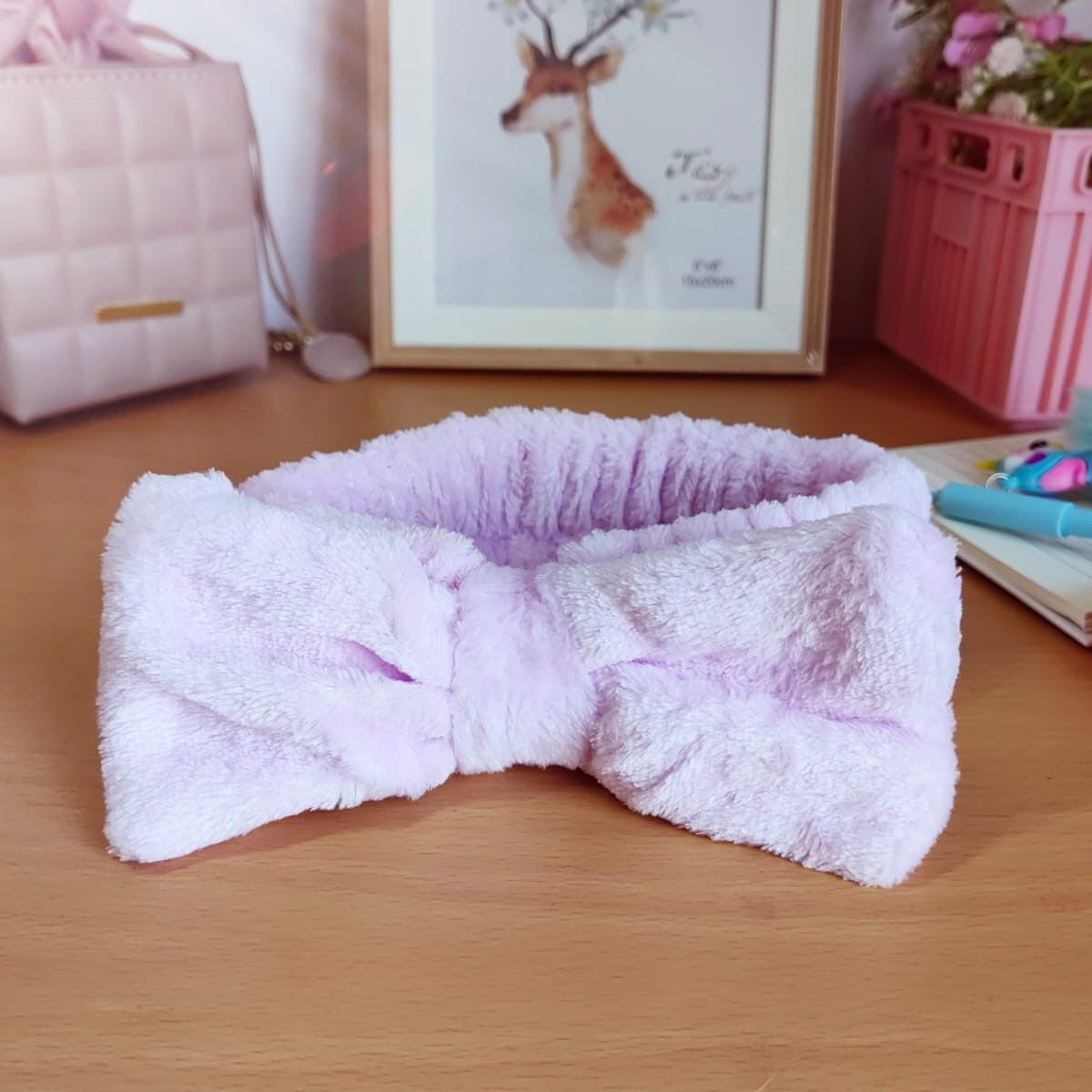 Fluffy Soft Cosmetic Makeup Spa Bow Headband